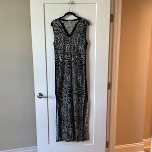 Jigsaw Black and white abstract dress